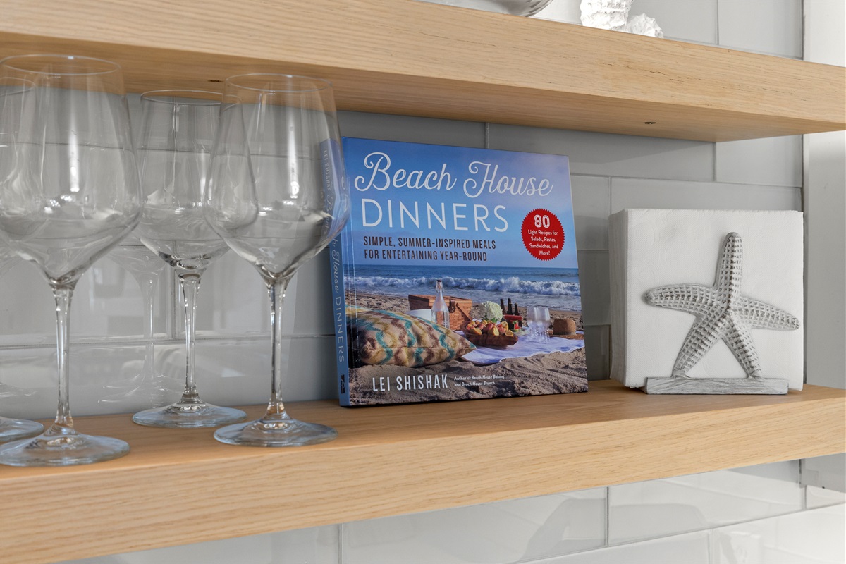 Thoughtfully stocked with glassware for every guest and every occasion, from morning juice to evening toasts.