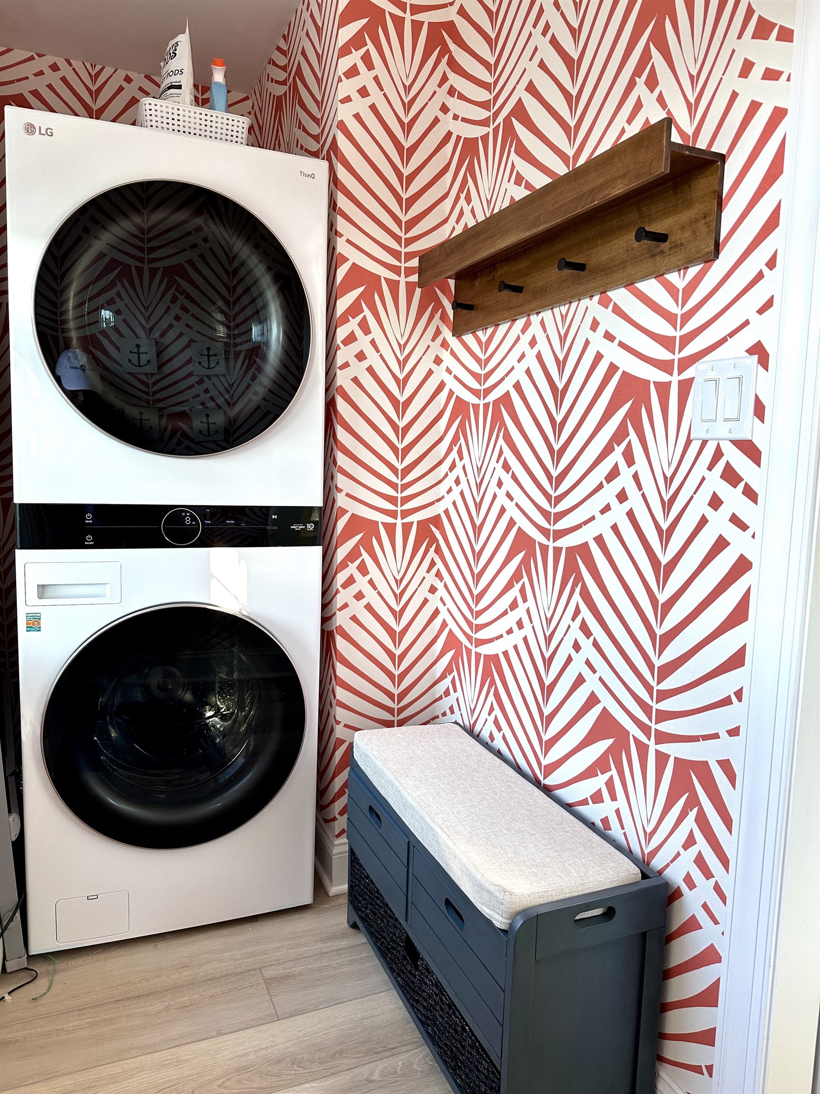 Free to use high end washer and dryer with laundry pods and dryer balls 