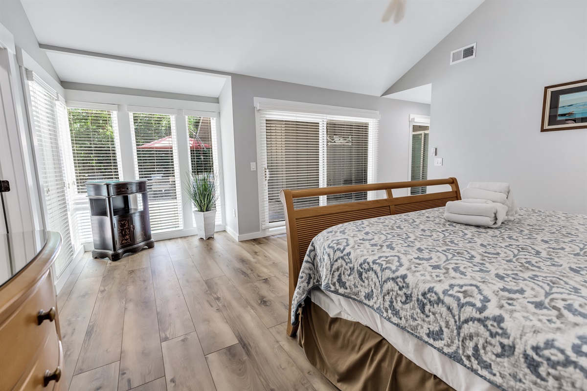 master bedroom to pool