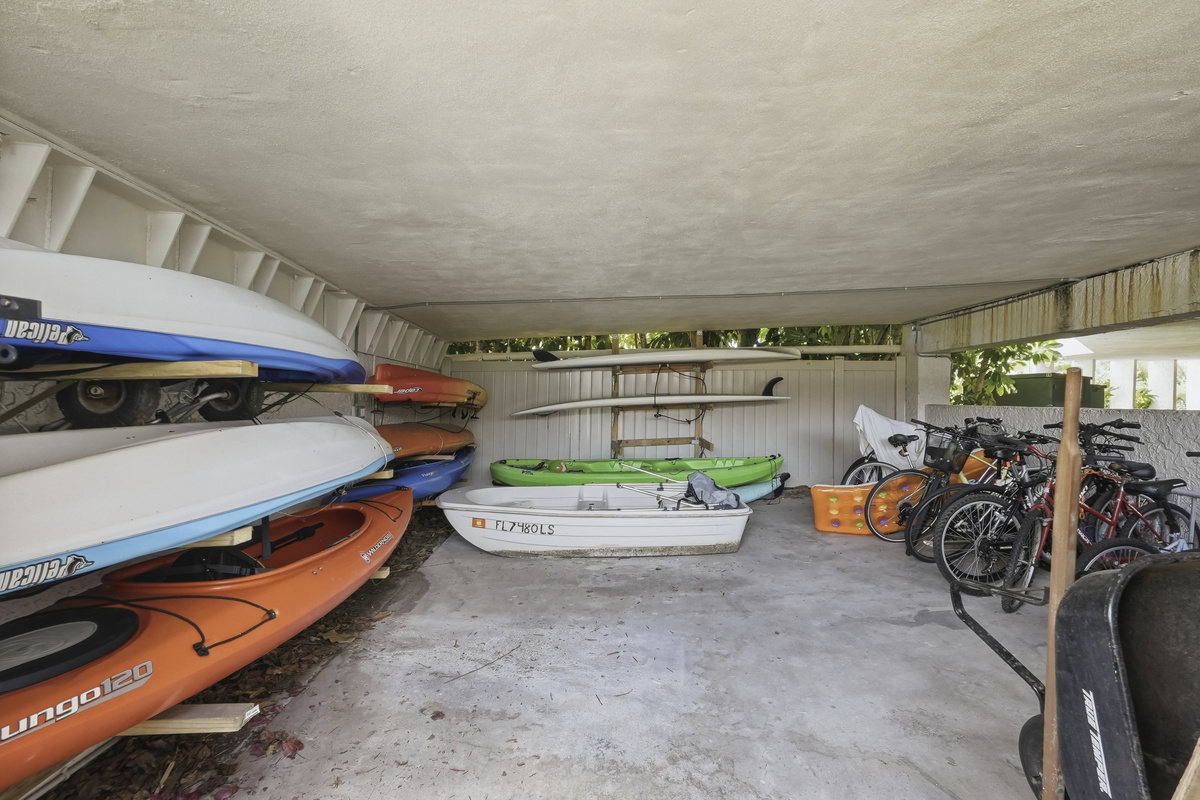 Bike and Kayak storage