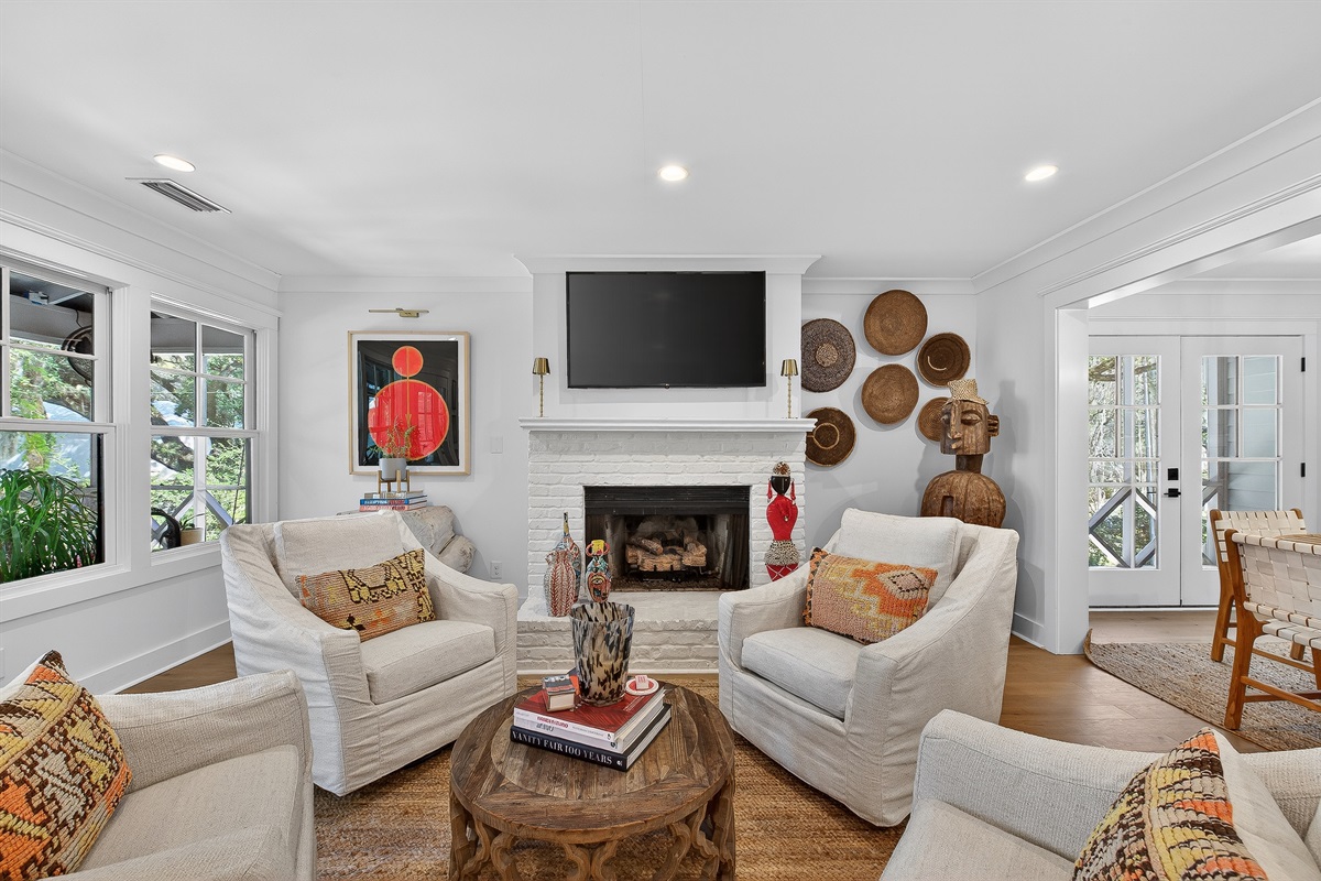 Bright, open living room made for relaxing and gathering