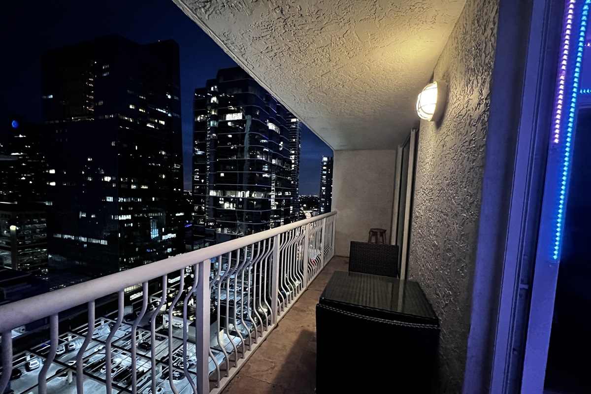 Balcony City View at Night