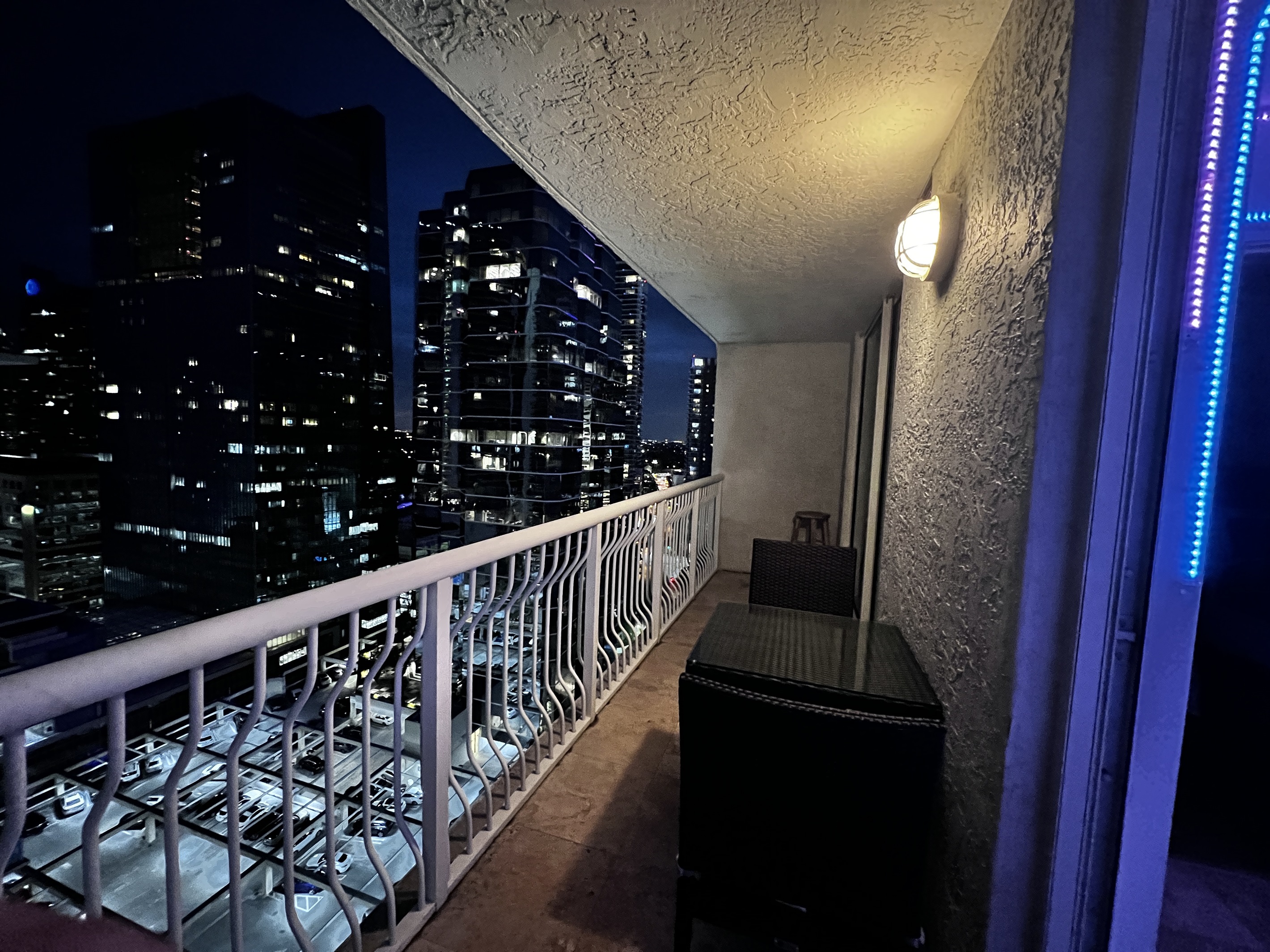 Balcony City View at Night