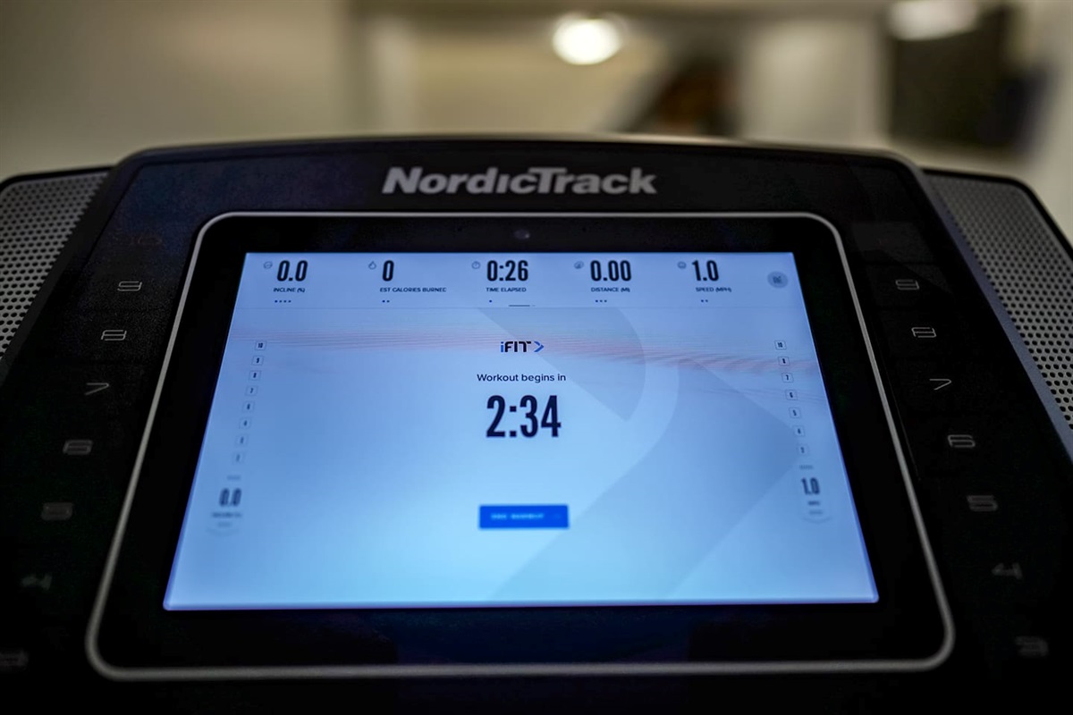 Air conditioned and heated garage space includes a NordicTrack treadmill, an elliptical machine, and a weight rack with 5lb. dumbbells all the way up to 50lbs.