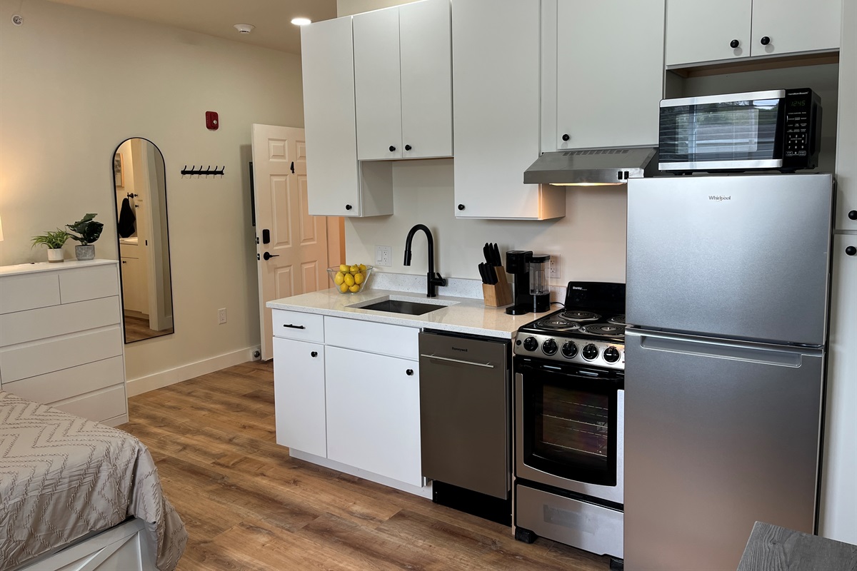 Kitchen living/sleeping space