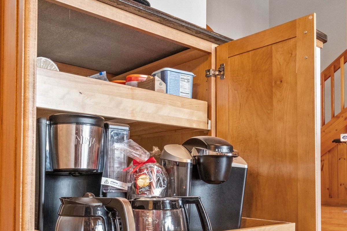 Coffee bar station is always stocked for our guests