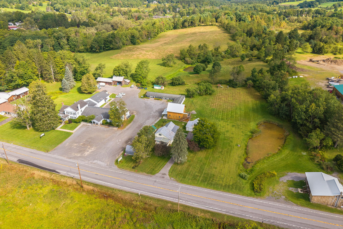 Open lawns and rolling countryside surround this peaceful getaway.