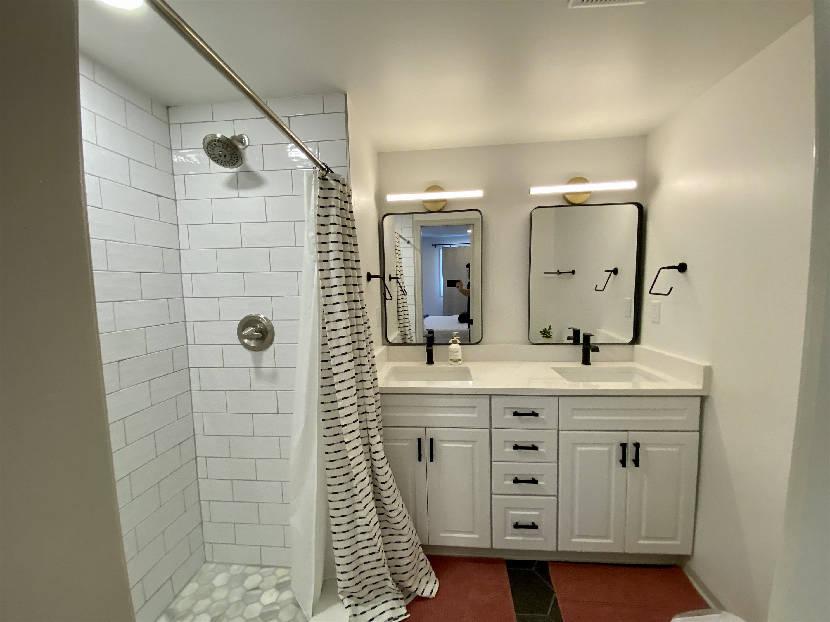 master bath with standing shower
