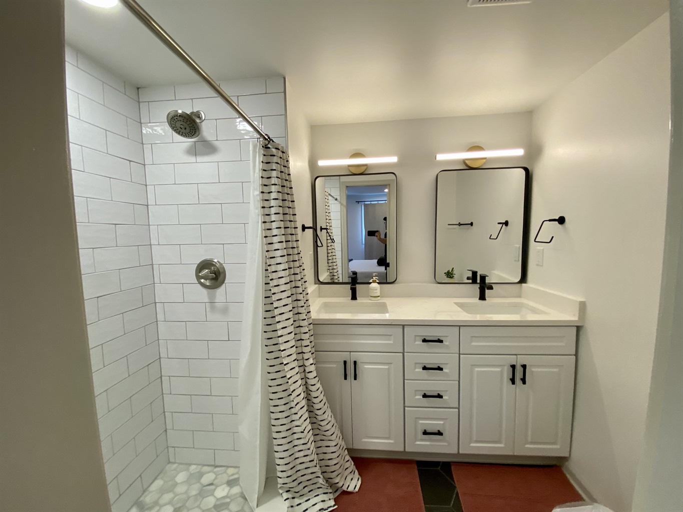 master bath with standing shower