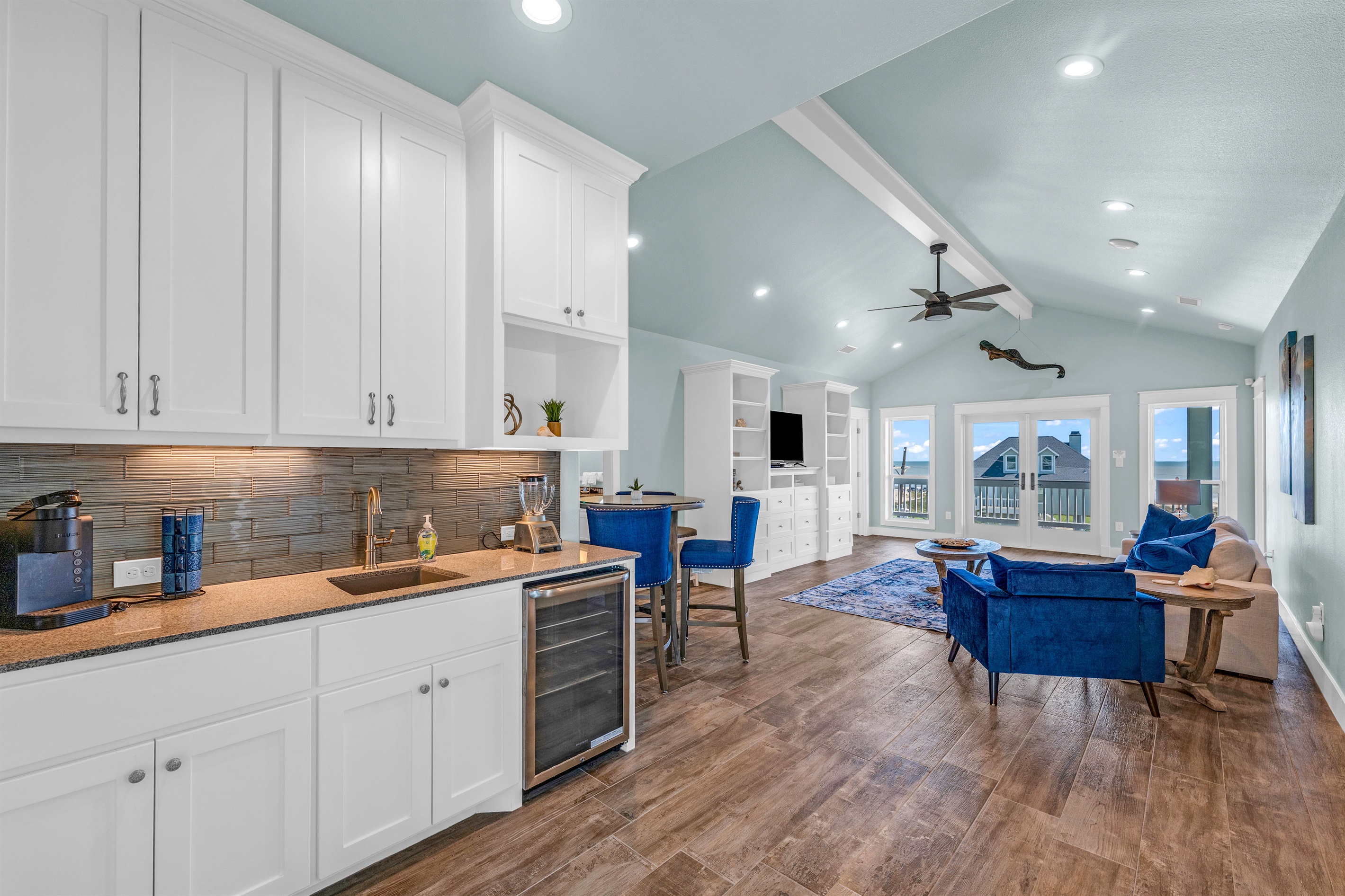 Crystal Paradise Media Room: Inviting media lounge with generous seating and a great setup for movies, games, and group gatherings.