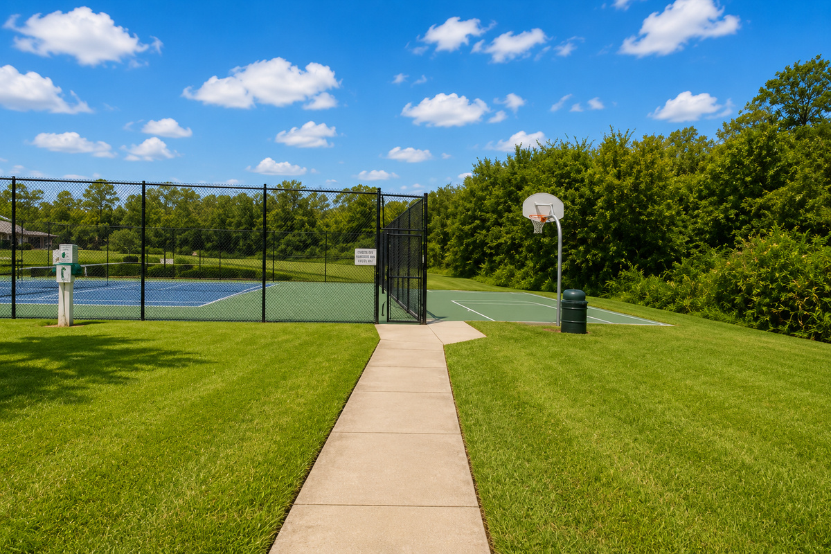 Resort Tennis and Basket Ball Courts