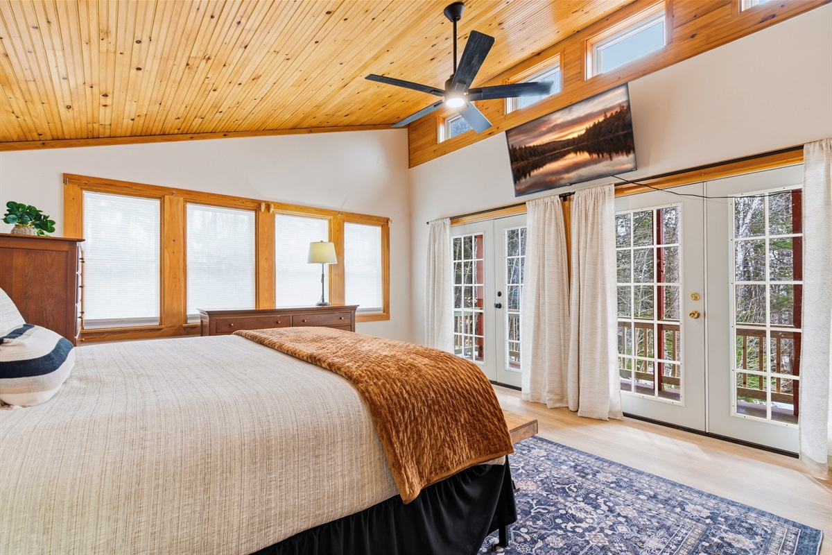 Your private oasis awaits, complete with a ceiling fan for the perfect breeze and ample room to truly unwind.