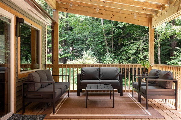 Sip a cup of coffee in the morning and watch the wildlife awaken with you.