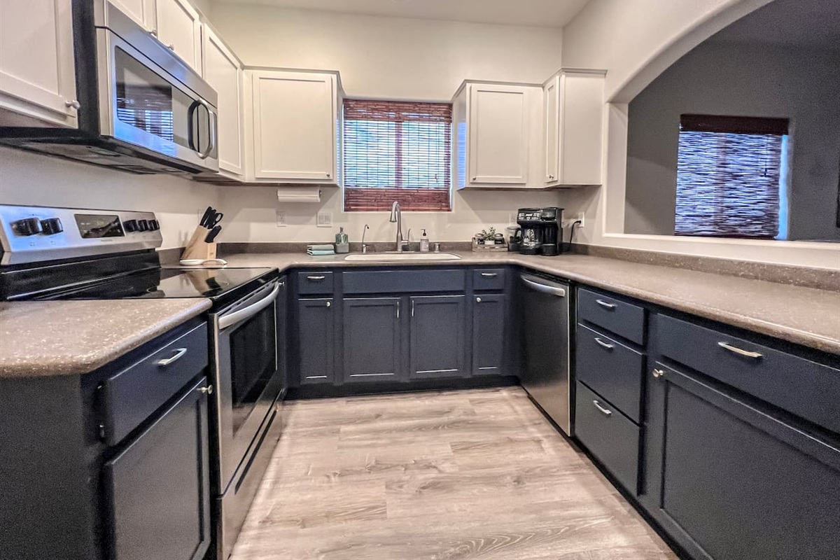 Large U-shaped kitchen