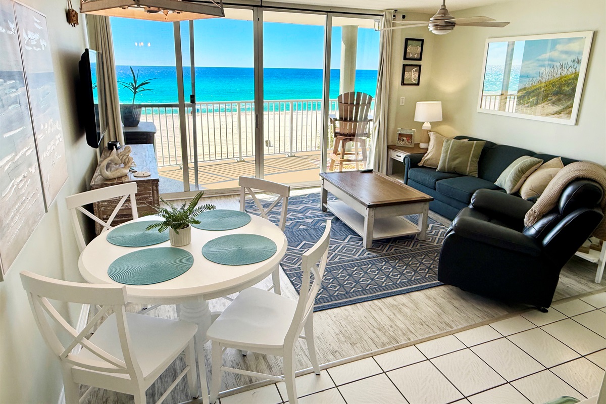 Absolutely stunning views from this bright and airy living space.