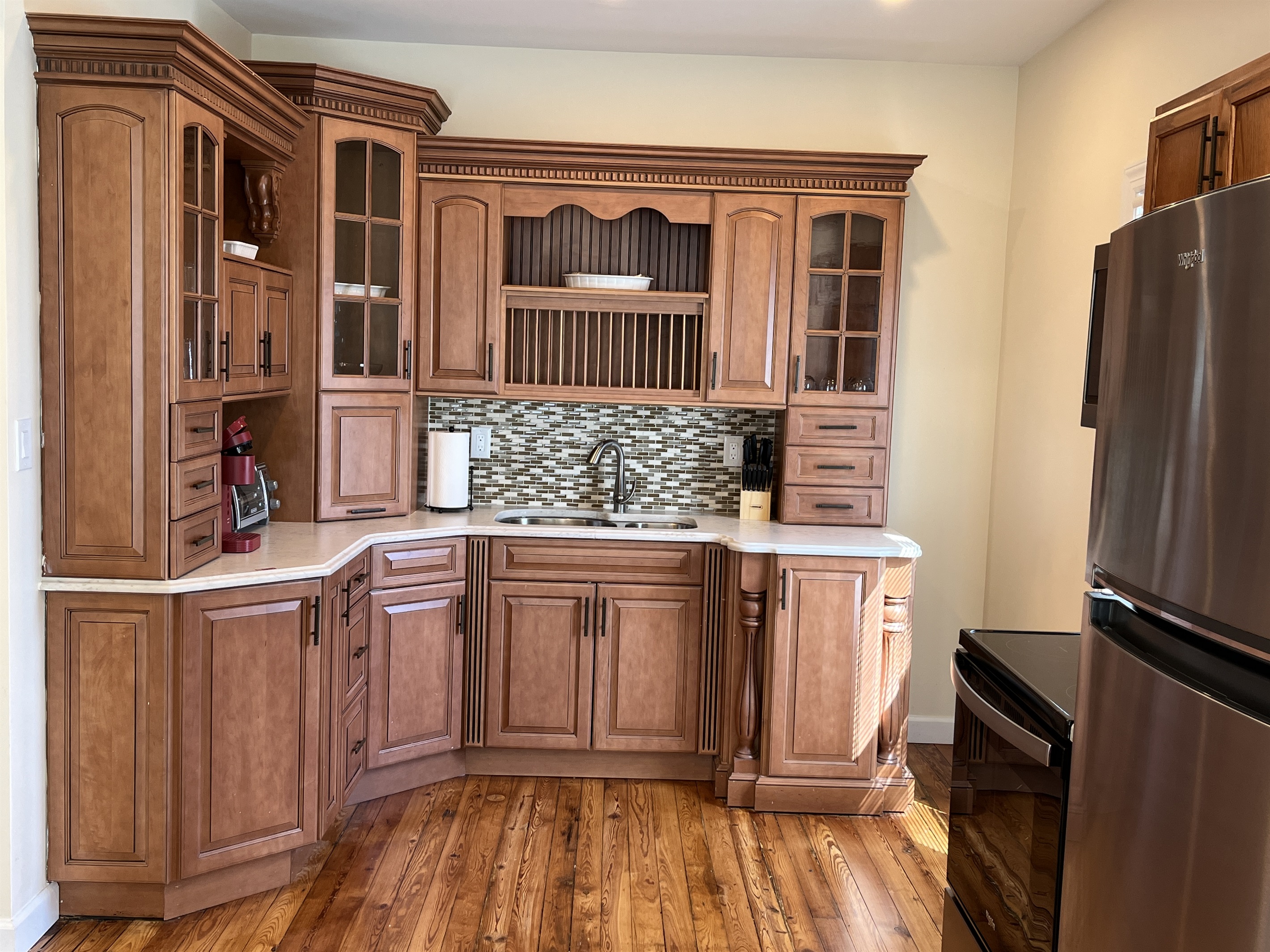 Beautiful updated kitchen...if you saw the before pics!!