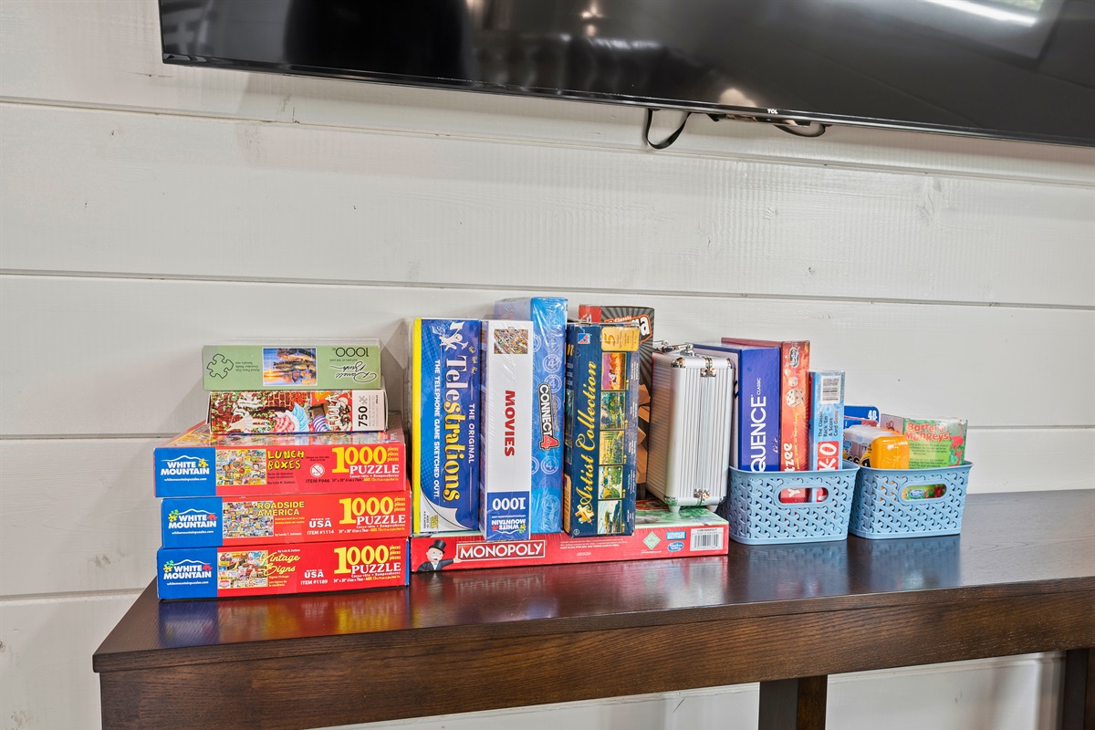Choose your challenge from our collection of games and puzzles, all set for your next family game night or a cozy evening in.