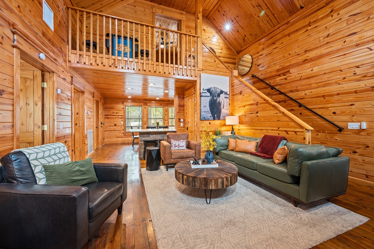 With an open layout and plenty of seating, this living area creates an easy flow where everyone can relax together without feeling crowded.