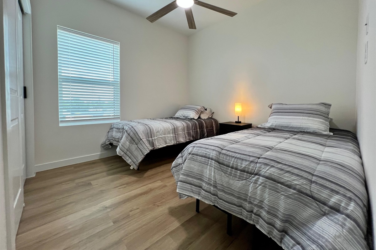 Second Bedroom Upstairs - (2) Twin Beds