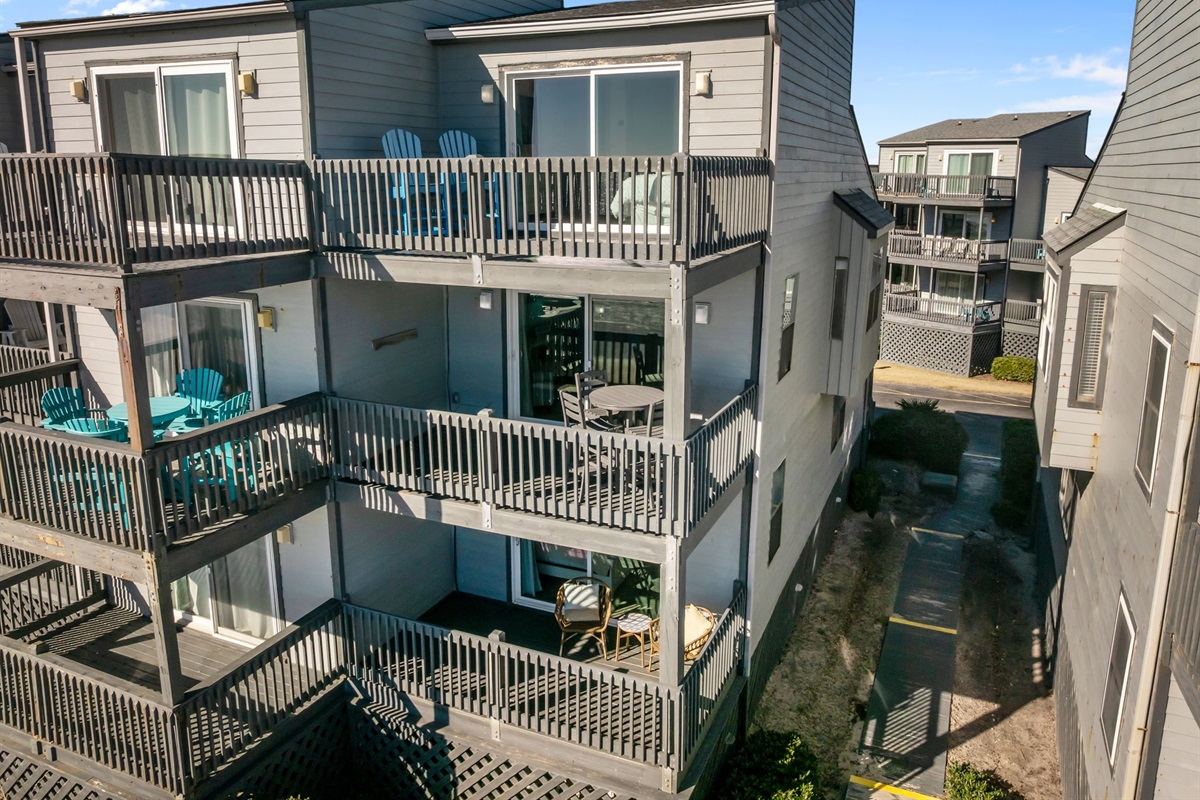 Multiple balconies mean more room to enjoy fresh air, quiet moments, and coastal breezes