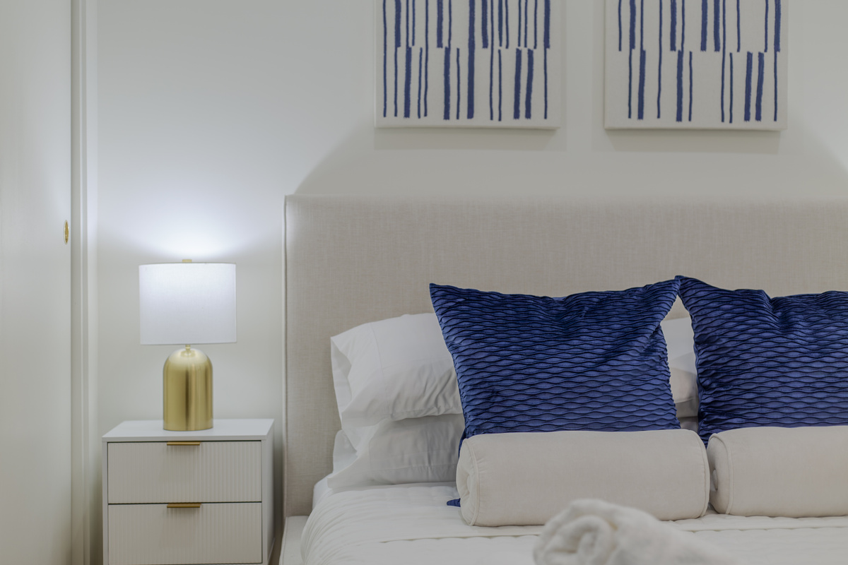 Enjoy a stylish and comfortable bedroom that feels like your own private retreat.