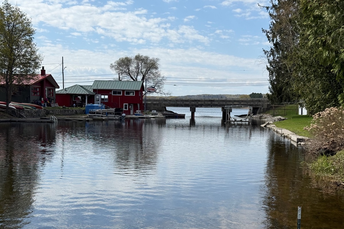 View from the dock looking south to Intermediate Lake (only three properties away)!