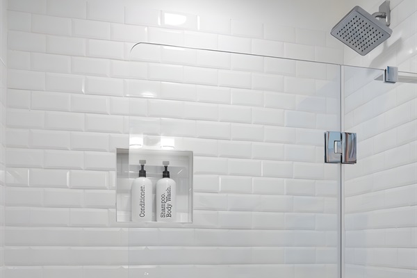 Completely updated full bath with tub and shower
