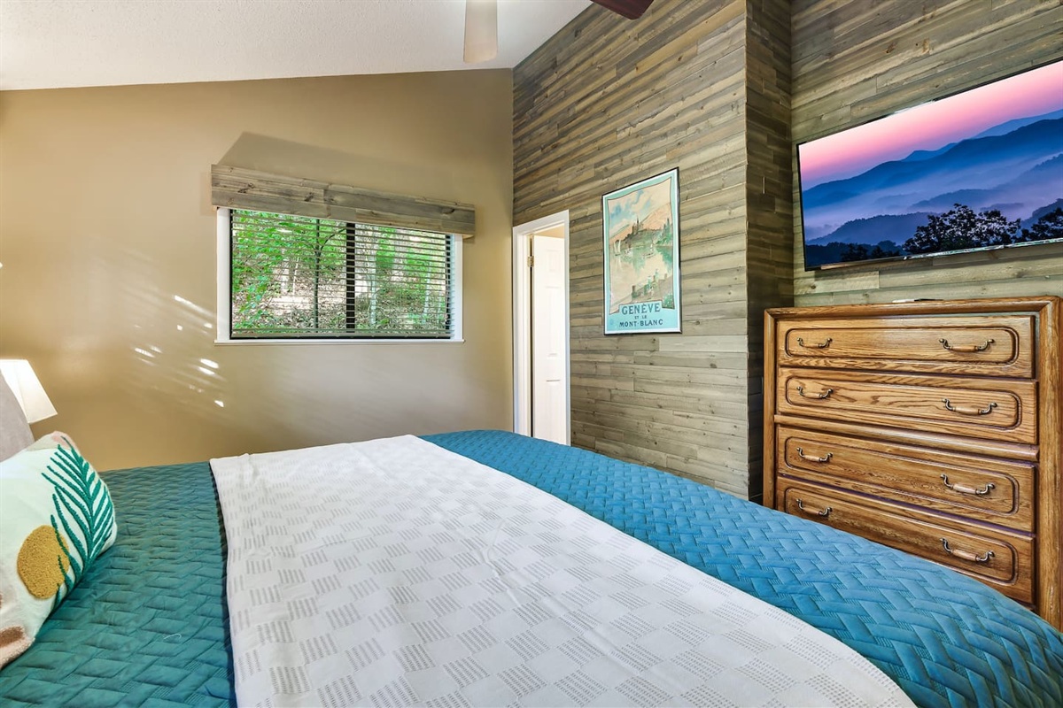 Five of 5 total bedrooms pictured, with Roku streaming TV.