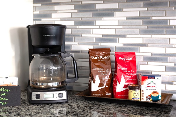 Coffee, tea, and all the fixings 