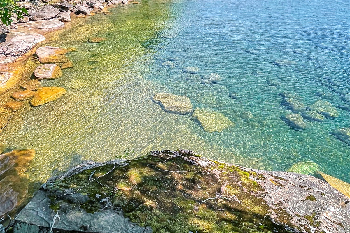 Views of Lake Superior on the Big Bay point loop trail on Madeline Island. Accessible by taking vehicle by Ferry from Bayfield to La Pointe/Madeline Island. 