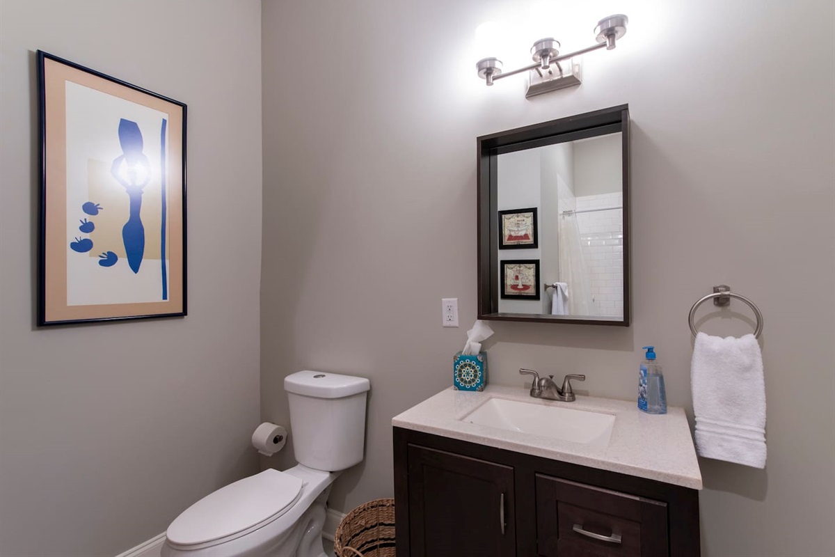 Full Bathroom #1 off the kitchen