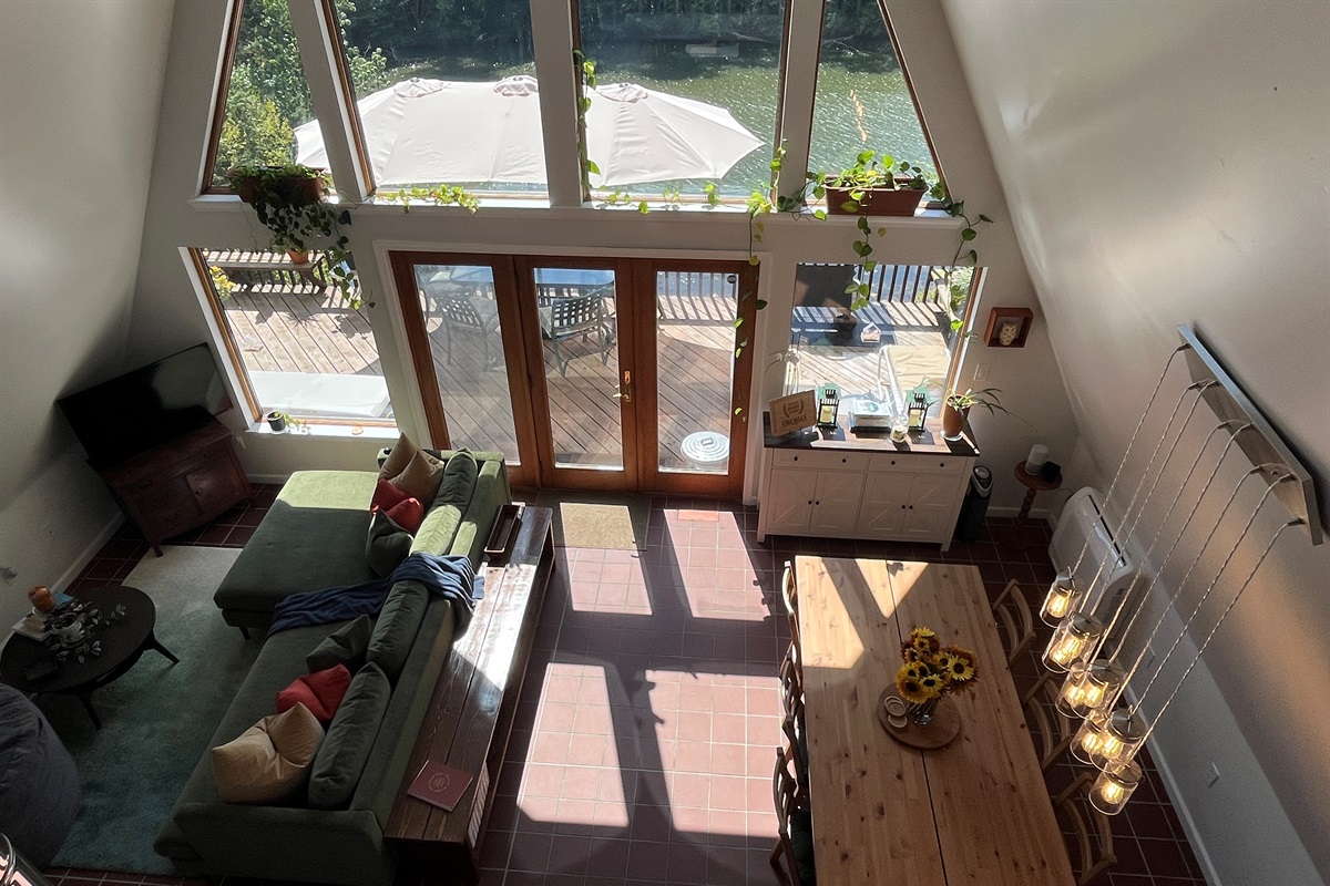 From the office loft