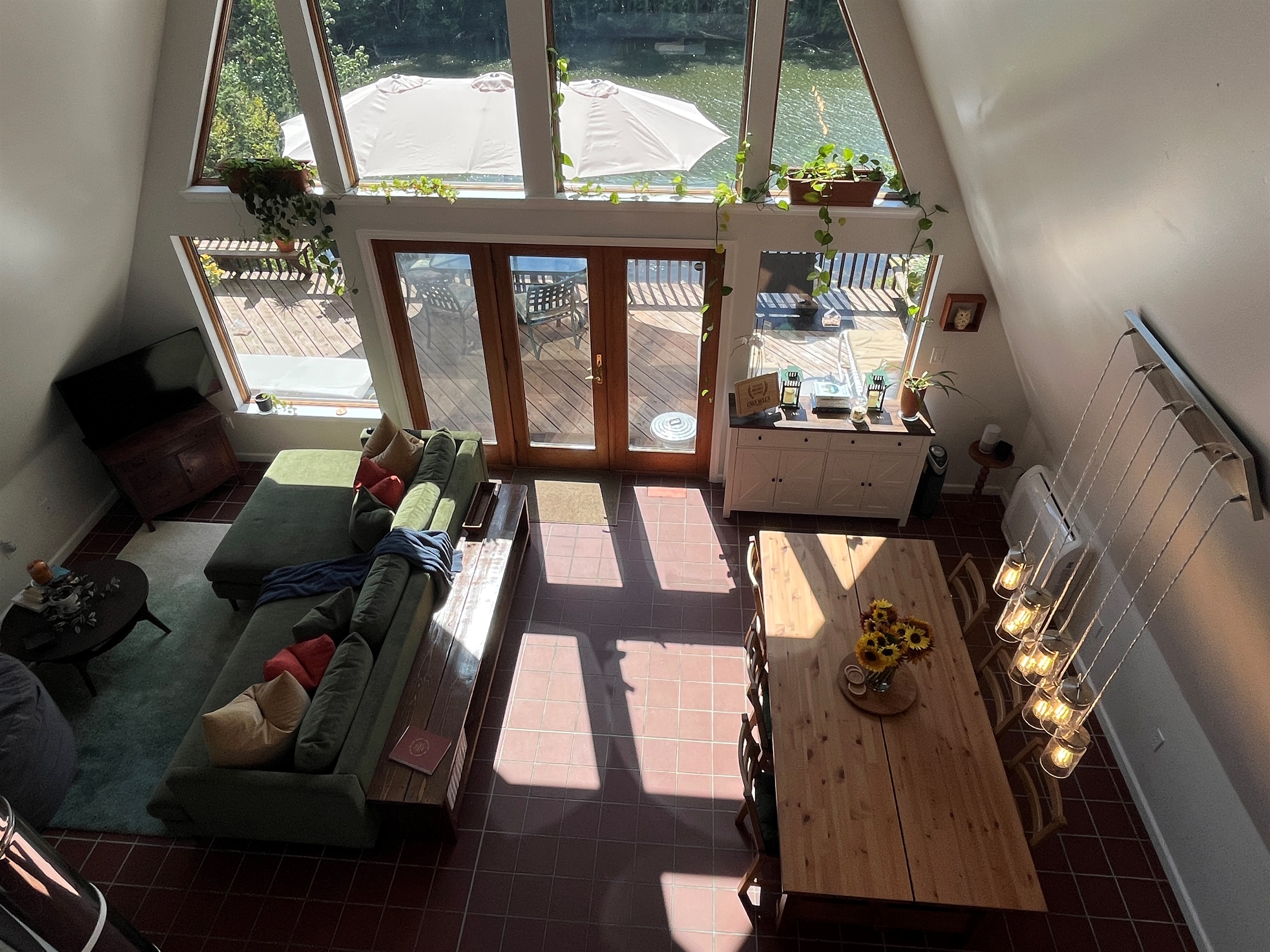 From the office loft