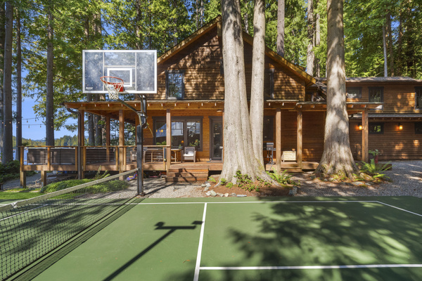 Sports court for outdoor games, friendly competition, and plenty of fun.