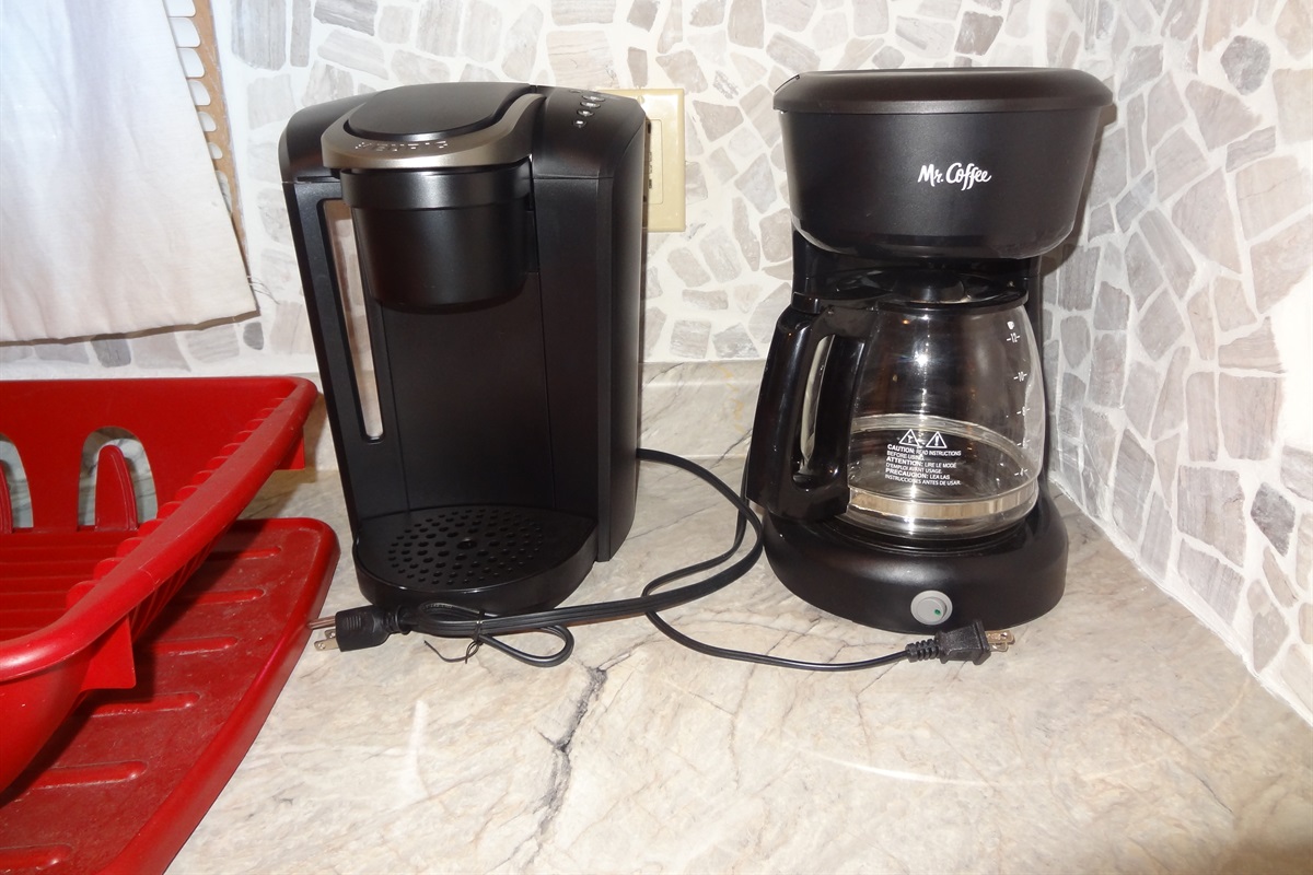 Two types of coffee makers