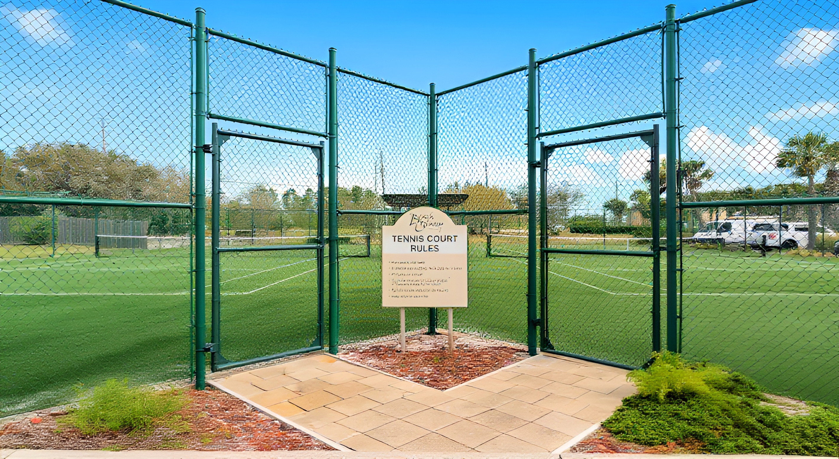 Tennis courts