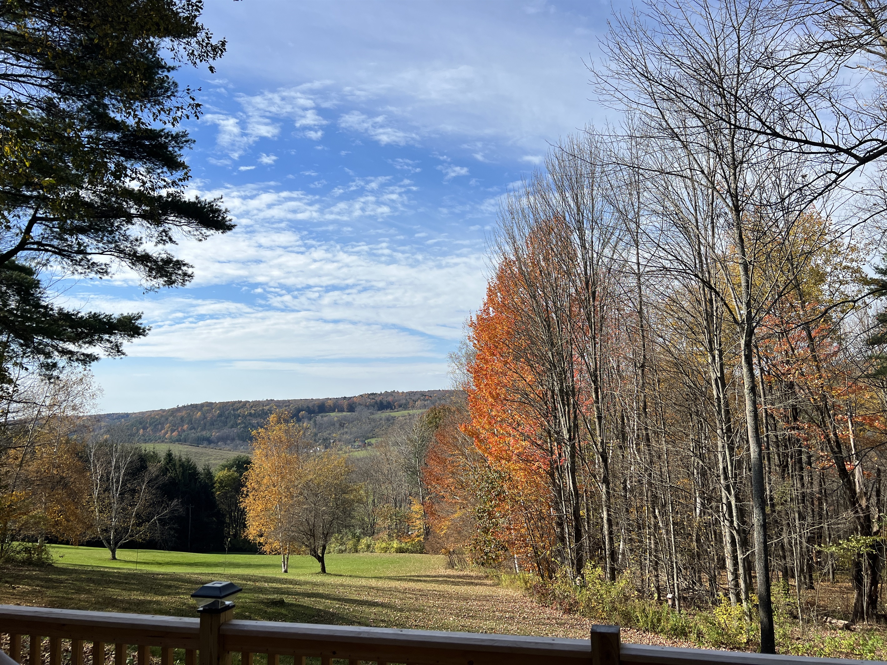 Valley view from back deck