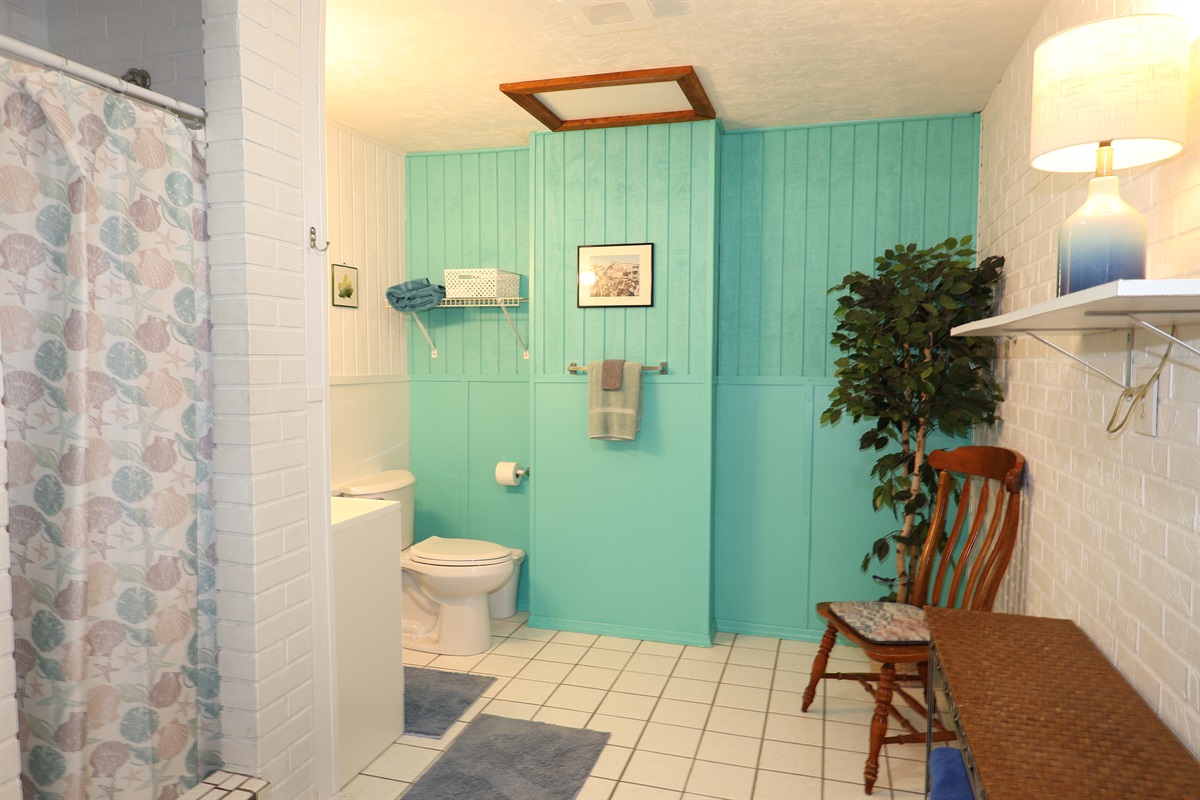 Spacious bathroom
