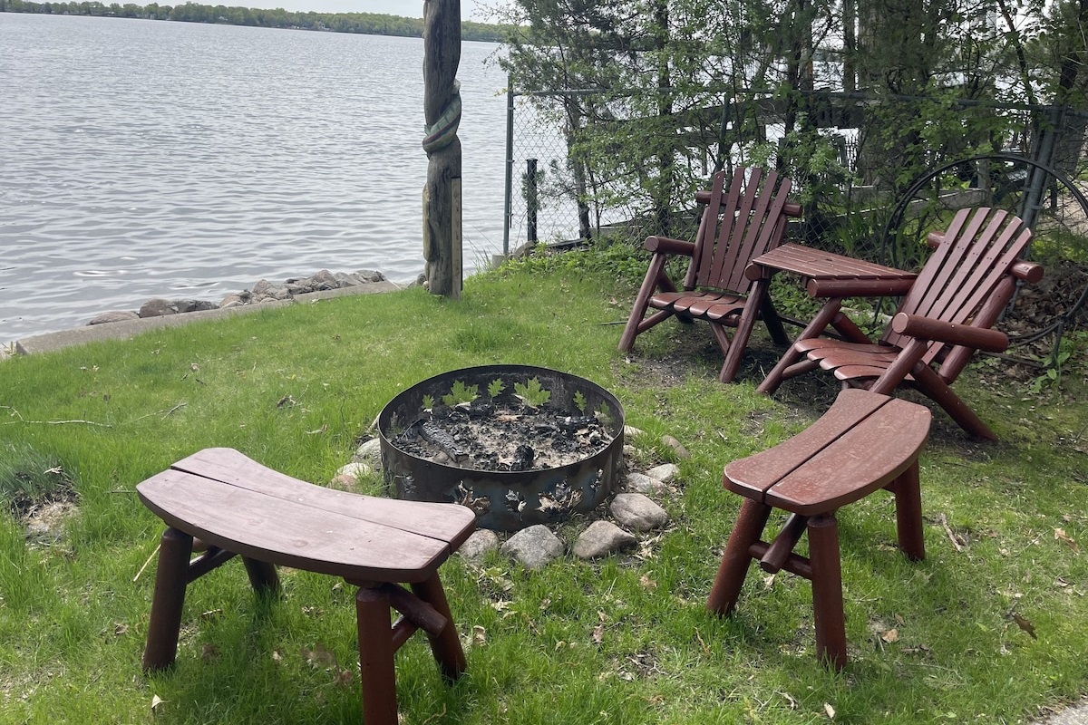 Firepit with seating 