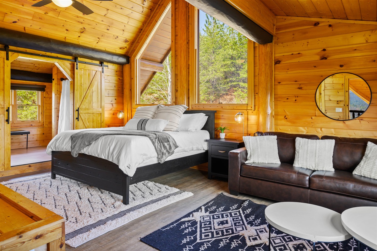Rise and Shine: Wake up to the morning sun in the Upstairs Bedroom