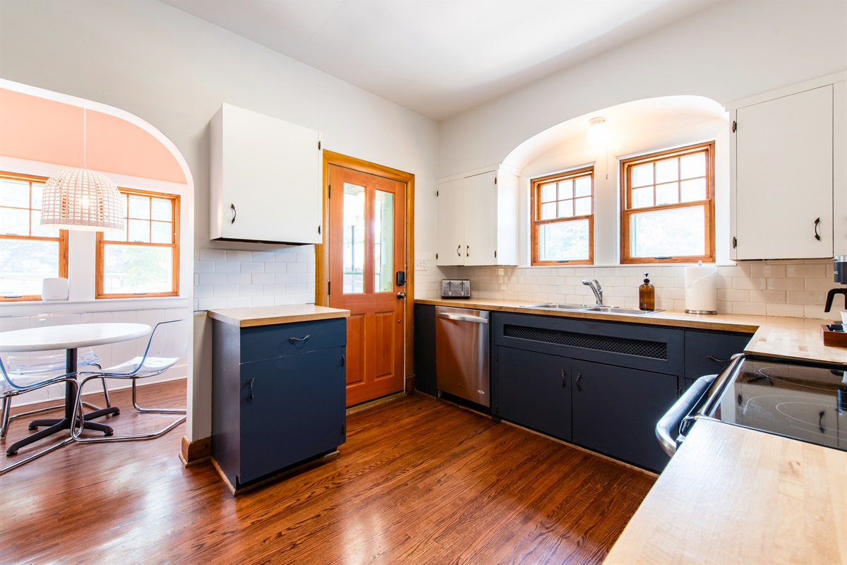 Fully stocked kitchen