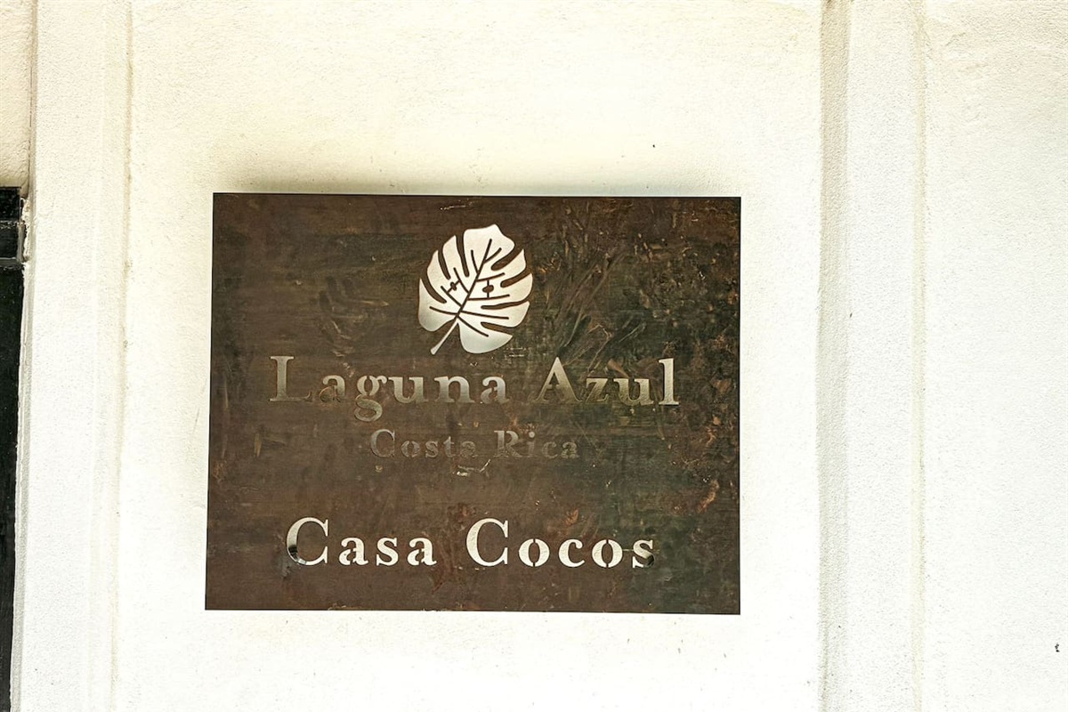 Look out for this sign next to the private entrance to Casa Cocos.  Parking is next to Calle Piña.  
