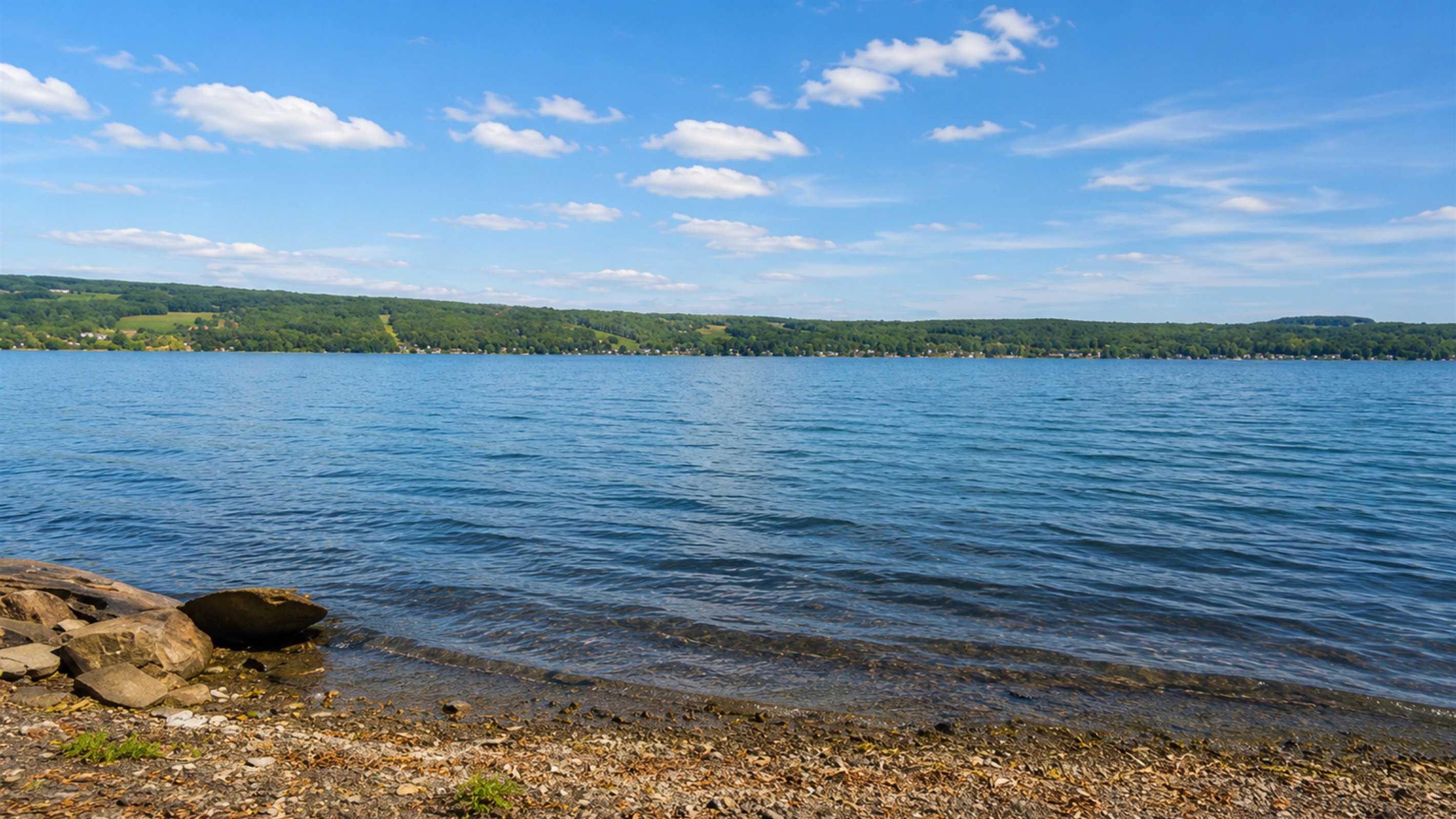 Expansive water views showcase the beauty of the Finger Lakes, a perfect backdrop for unforgettable moments.