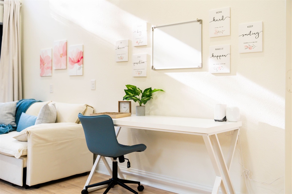 Great space for working from home