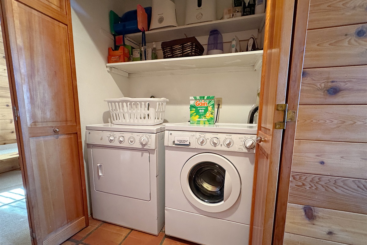 Full-size washer and dryer