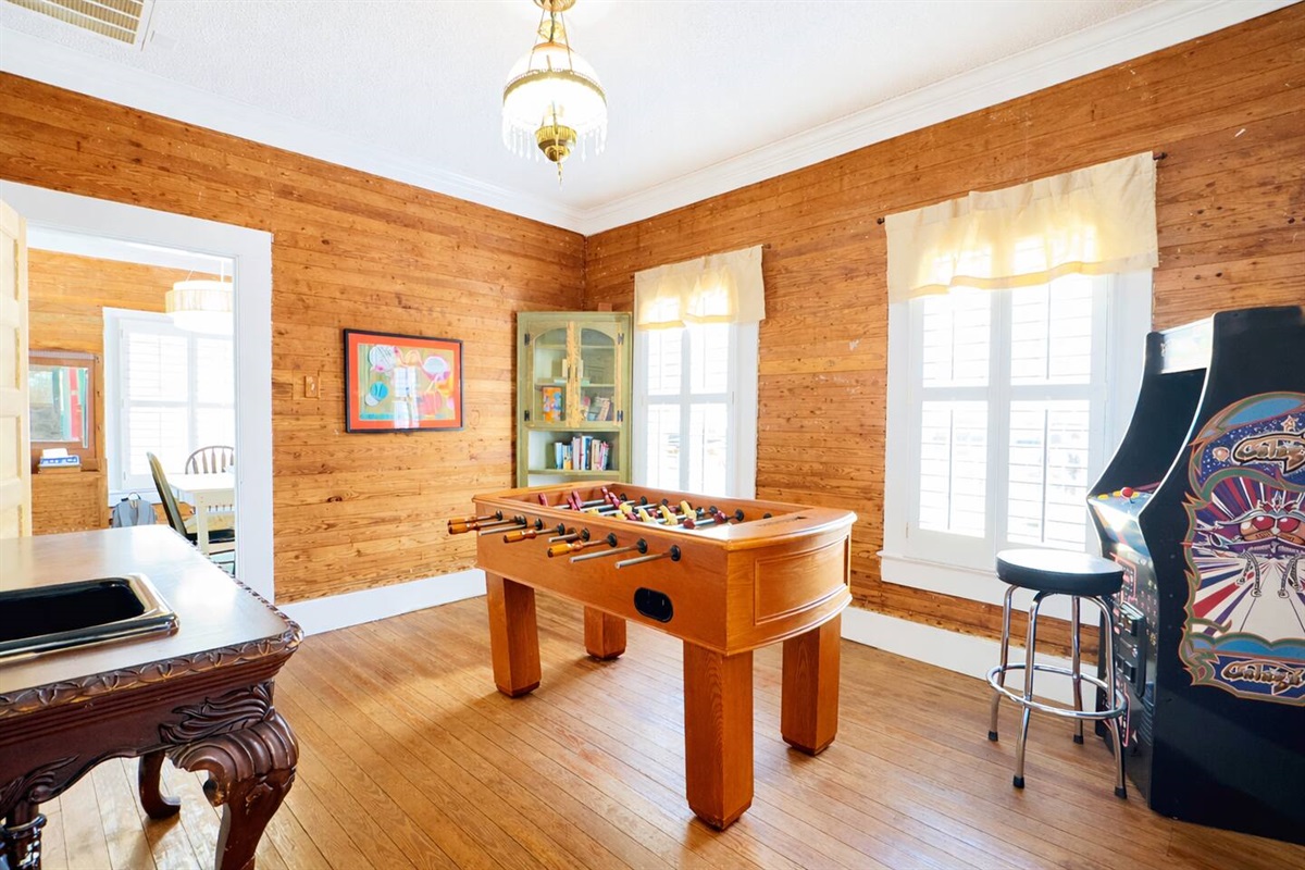 The ultimate hangout with foosball, arcade games & bar