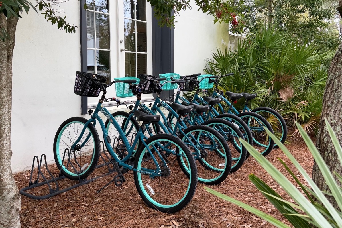 Six bikes included with your stay!
