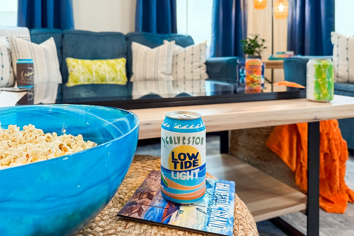 Of course, you can just host a chill movie night here too.