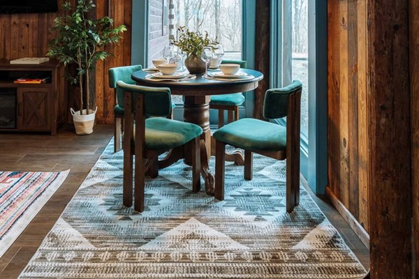 A sun-drenched gathering spot for shared meals