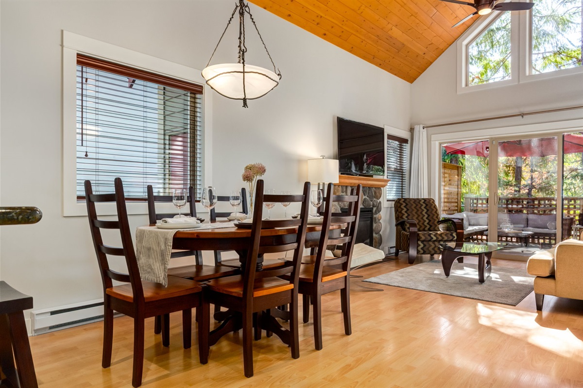 Bright and welcoming dining area.